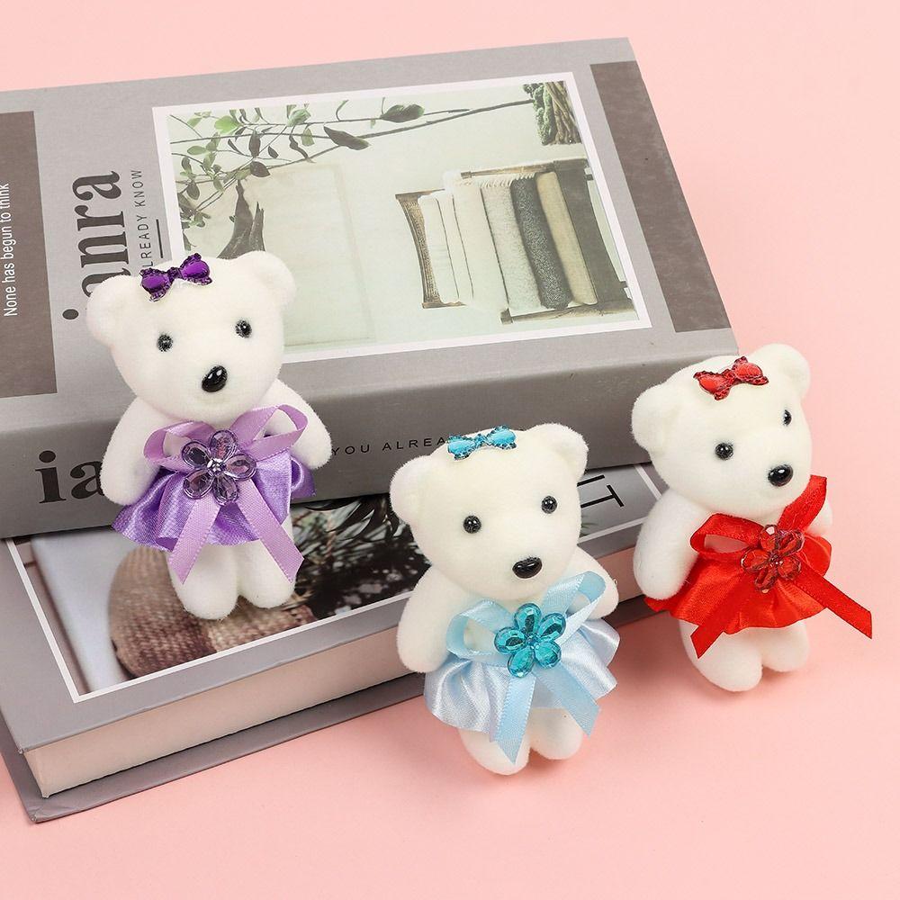 10Pcs/Set DIY Bear Bouquet Accessories Cartoon Graduation Bouquet Bear Accessories Birthday