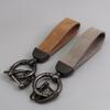 Simple PU Leather Keychain Unique Women Men Car Keyring Antilost Key Holder Unisex PU Leather Car Keychain