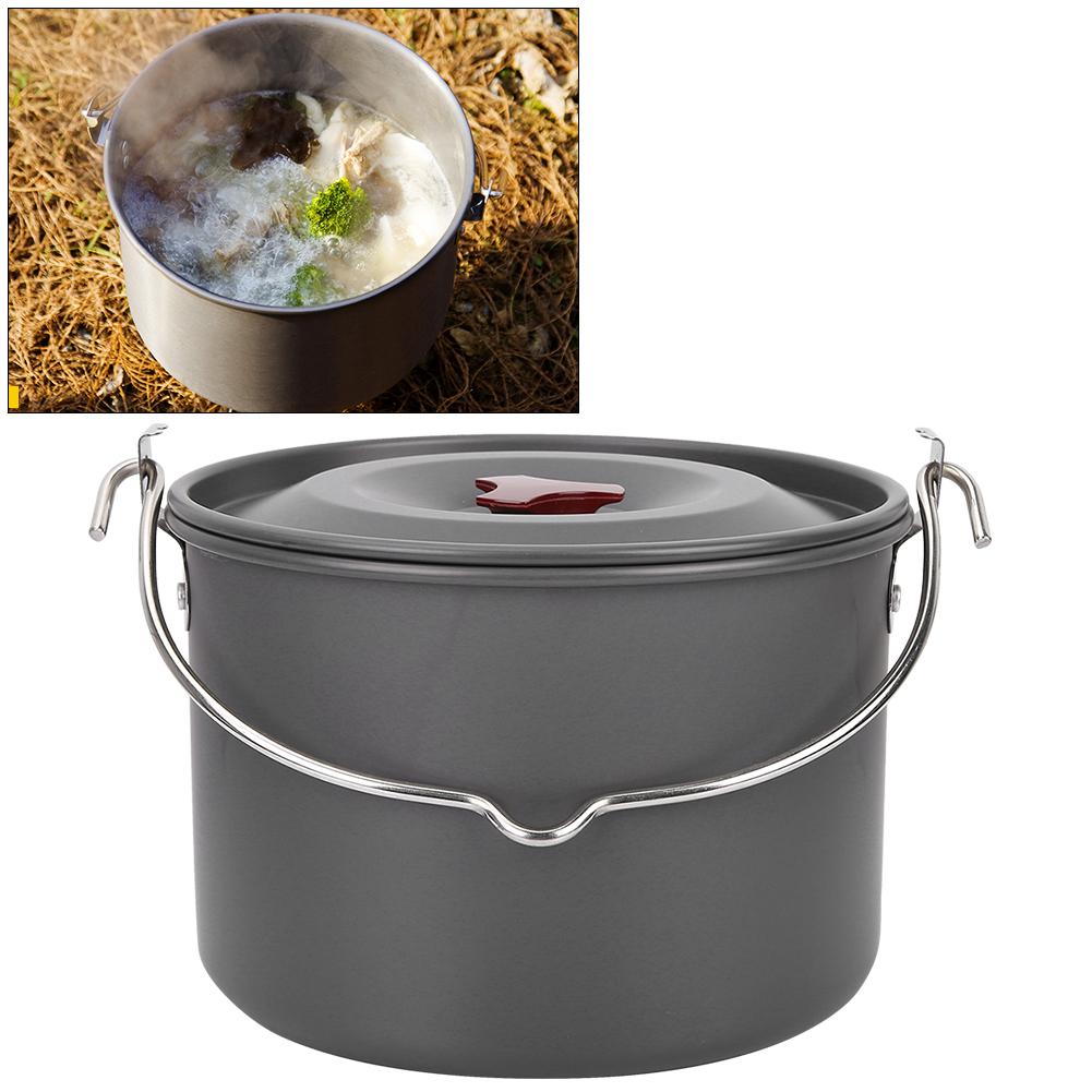 Hanging Pot Camping Pot Single Pot for Outdoor Camping Hiking Cooking