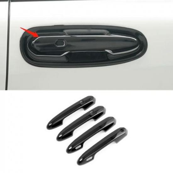 Glossy Black 4X Exterior Door Handle Cover Trim For Toyota Sienna 2021 2022 2023