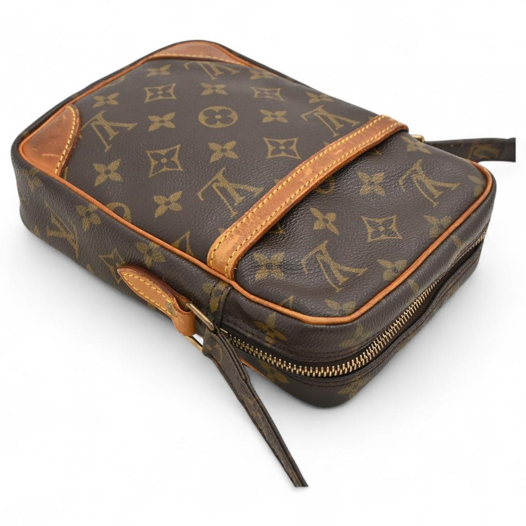 Auth LOUIS VUITTON Monogram Danube Shoulder Bag Brown M45266 Lv1125jh Used