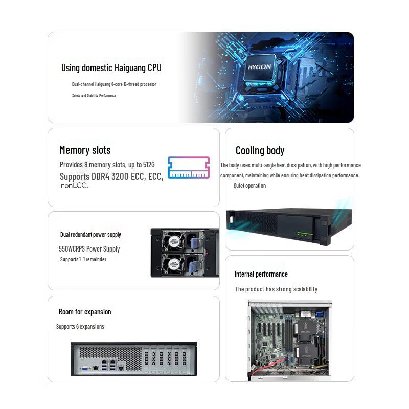 GUOYI GSC-210 2U Rack Server (CN version)