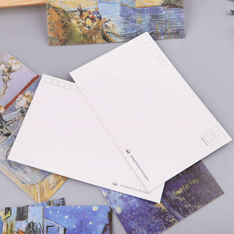 30 листов картин известного человека, ретро, ​​винтажная открытка, рождественская подарочная карта, плакат с пожеланиями, открытки