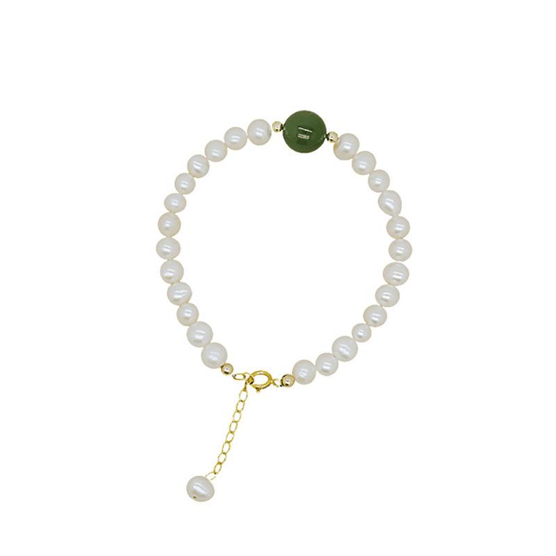 Браслет из опала для женщин Ins Niche Design Pearl Girlfriend Универсальные переводные бусины