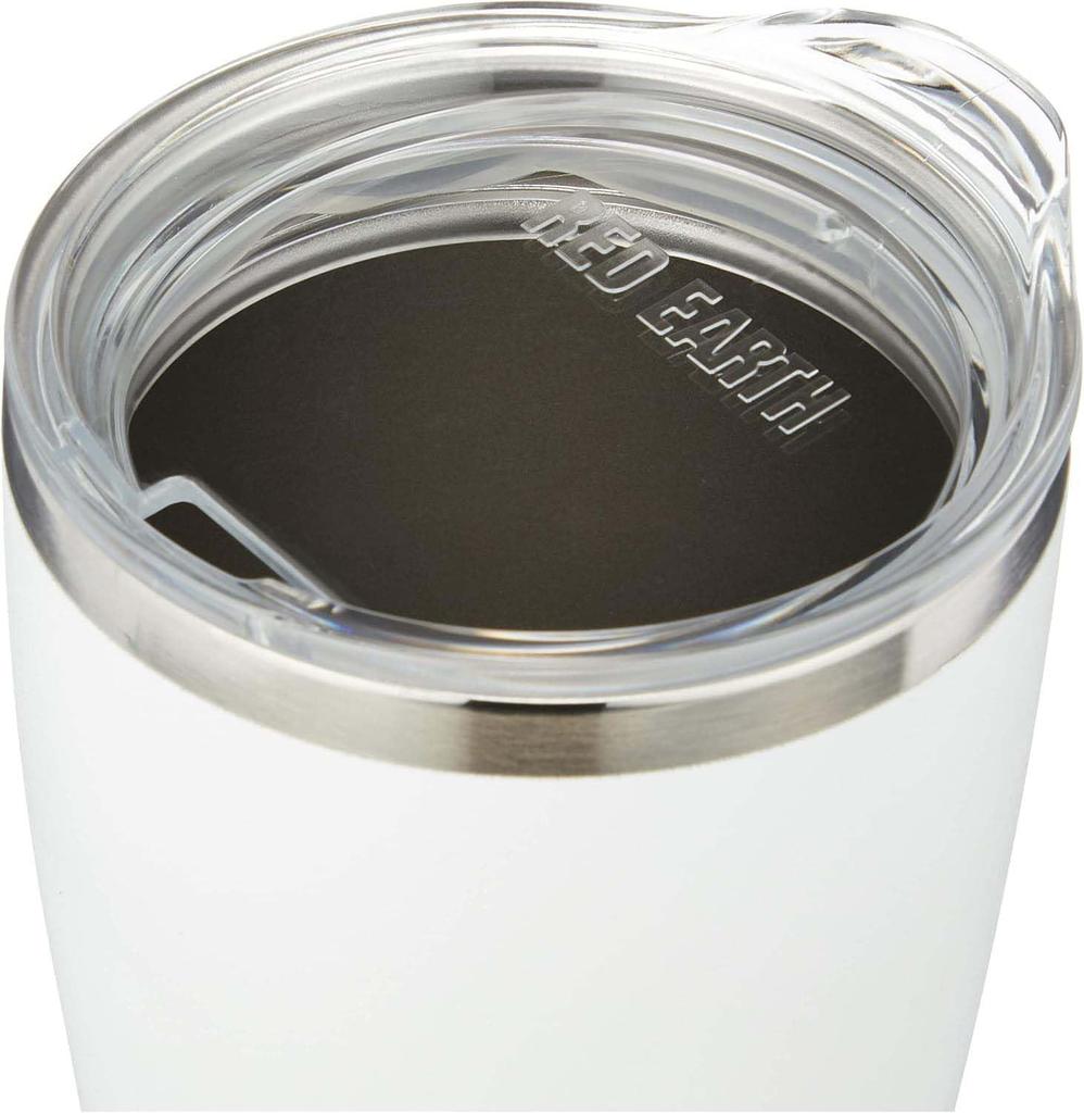 Onishi Ken RED EARTH Stainless Steel Tumbler, White, Size Approx. 8.5, H16.9, REA-2901