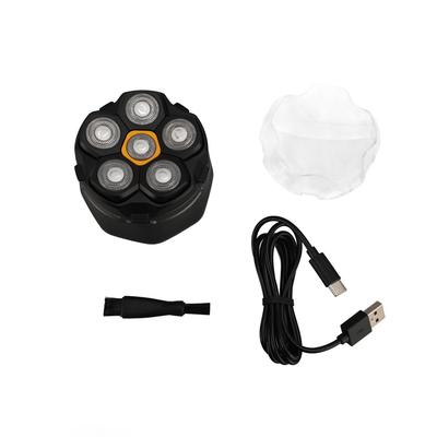 6D головка триммер для лысых мужчин светодиодный дисплей магнитная съемная головка лысая головка плавающий триммер борода