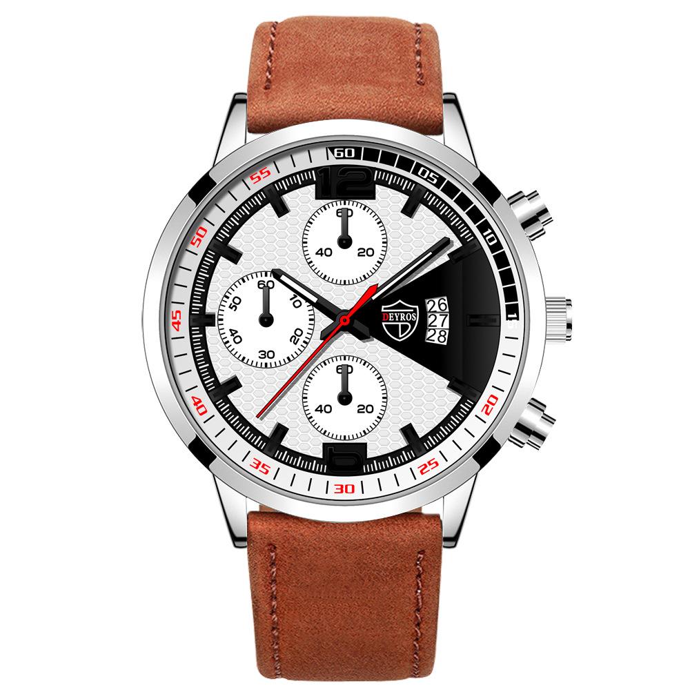 Ремень Мужские Часы Модные Персональные Кварцевые Часы Календарь Светящиеся