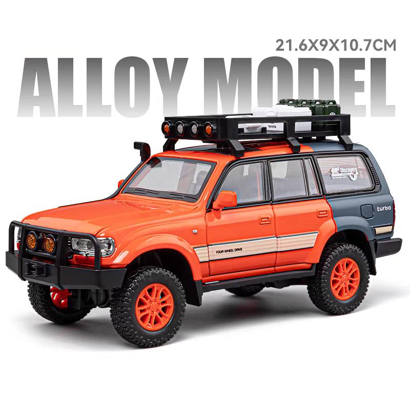 Toyota Land Cruiser 80 Внедорожник Симулятор Литая Модель и Игрушечные Транспортные Средства Звуки и Свет Машинка с Инерционным Механизмом 1:Модель коллекции 24 сплава