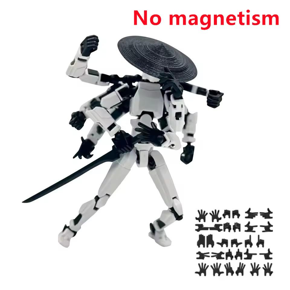 6 Экшн-фигурок с 8 крыльями Женские аксессуары 3D-печатный манекен Многосуставный подвижный Трансформирующийся робот Украшение