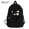 Japanese Vintage Schoolbag, Female Korean Version of Student Corduroy Backpack, Student Backpack