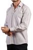 Men's Plus Size Plus Size Shirt Light Gray Large Size Relaxed Cut Pocket Long Sleeve Regular Fit Men's Shirt - 150-29