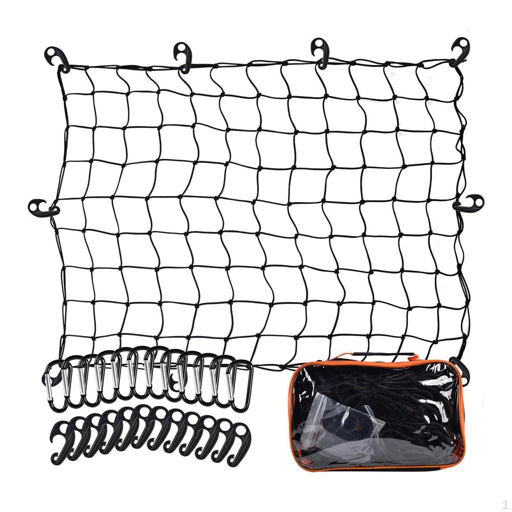 Автомобильная грузовая сетка, простая установка, универсальный эластичный багажник для тяжелых условий эксплуатации