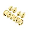 Hip Hop Style Teeth Grillz Set Shiny HipHop Grillz Set for Music Lovers Adjustable Teeth Caps Upper Lower