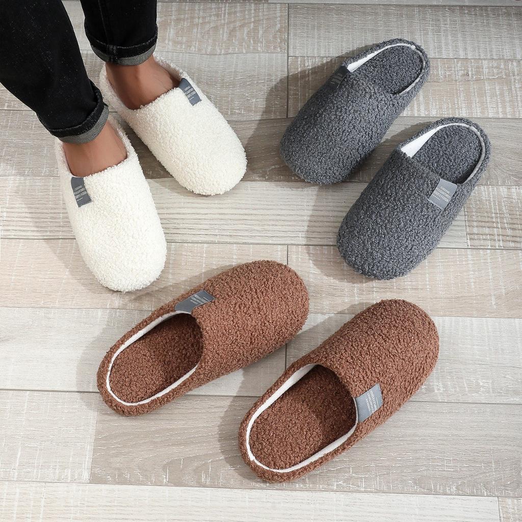Soft Sole House Cotton Slippers with Quiet Lightweight Indoor Home Shoes