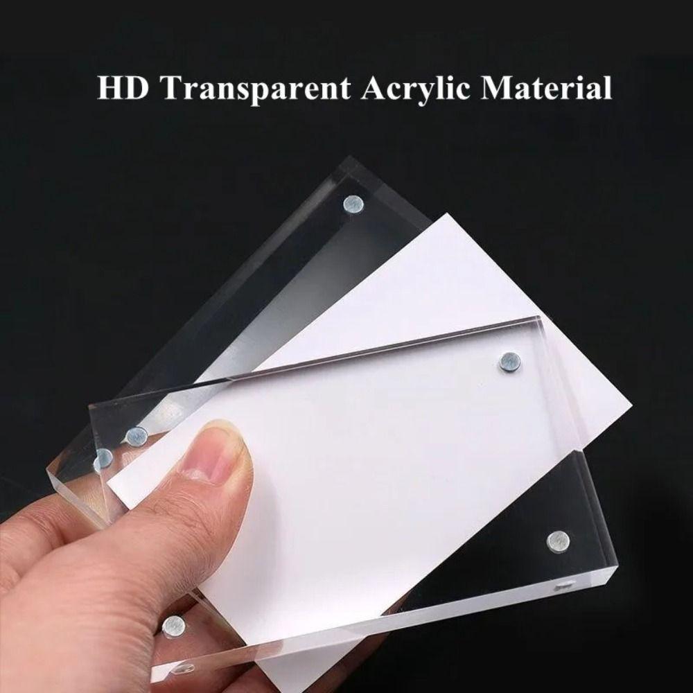 Acrylic Display Stand Clear Sign Holder Stylish Card Tags  Home Decor