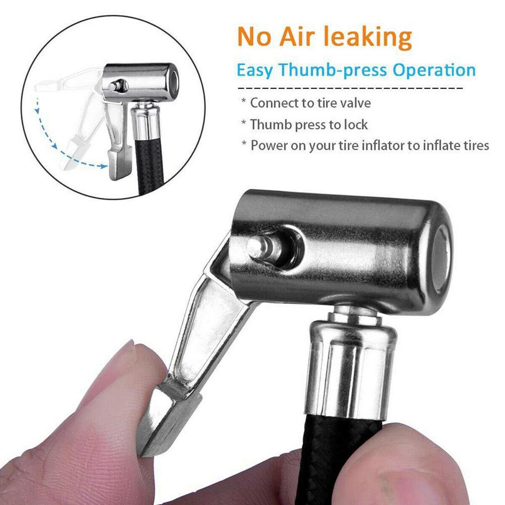 10 см шланг для накачивания шин автомобиля надувной воздушный насос удлинитель зажимной патрон трубка соединение воздушный адаптер скручивание шин L9m1