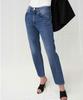 Nordic Niche TOT Original Classic Mid-High Waist Straight-Leg Twisted Seam Washed Jeans