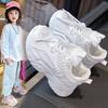 Весенние новые детские кроссовки, женская повседневная обувь, маленькие белые туфли, дышащая вулканизированная резиновая спортивная обувь для детей