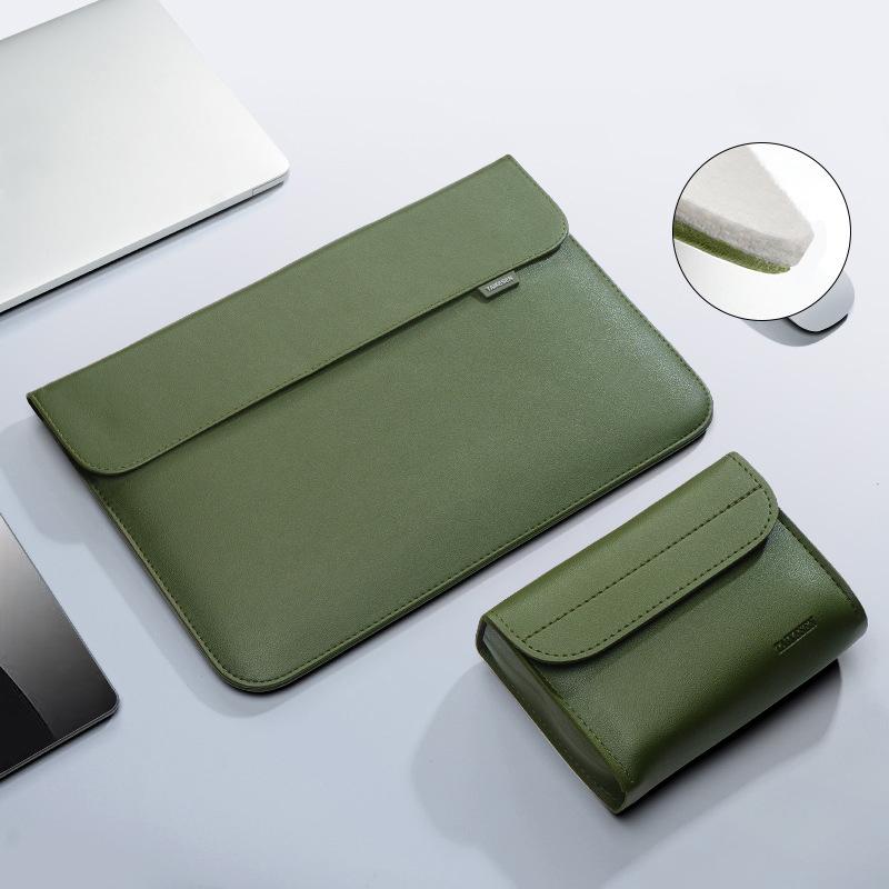 Pu Leather Laptop Bag Sleeve Bag Case For Macbook Air Pro 16 13 Notebook Cover For Xiaomi Huawei Dell HP ASUS 14 15.4 15.6 inch