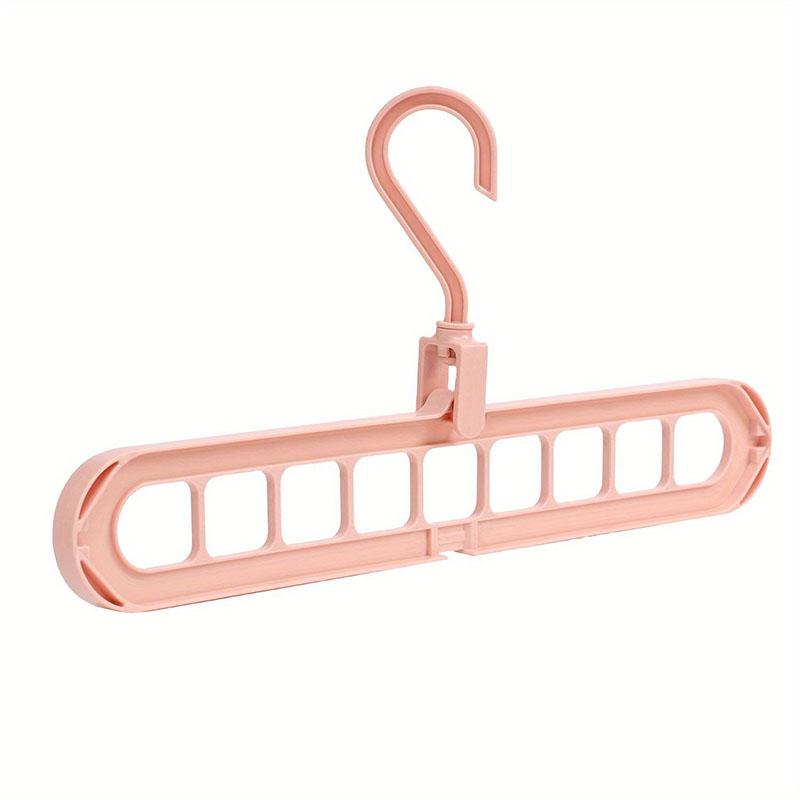 3Pcs 9-Hole Foldable Clothes Hangers Plastic Heavy Duty Space Saving Organizer Hangers For Clothes Home Closet Wardrobe Hanger