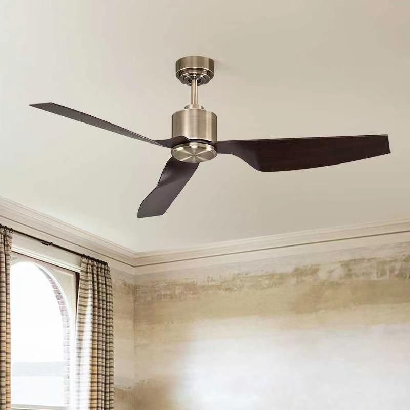 52" Retro Industrial Ceiling Fan for Living Room, Dining Room, or Office - No Light