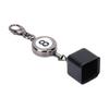 Portable Black Retractable Billiards Snooker Pool Cue Chalk Holder Drawing Key Ring