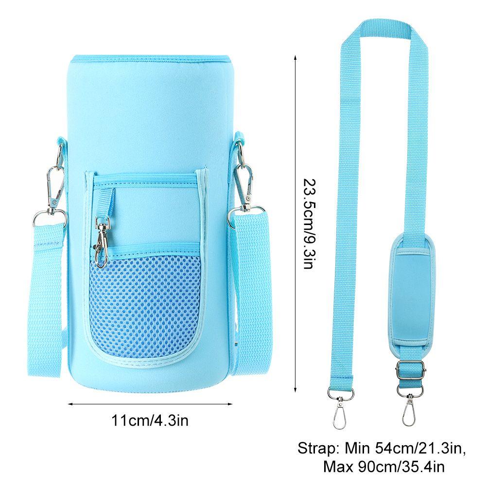 Half Gallon Water Bottle Case Sleeve Sports Insulation Water Bottle Covers Pouch with Strap Cellphone Holder Bottle Bag