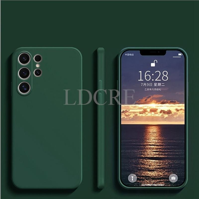 For Samsung Galaxy S25 Ultra Case Liquid Silicone Coque Cover Samsung S25 Ultra Cover TPU Protective Case S25 Plus Ultra Cover