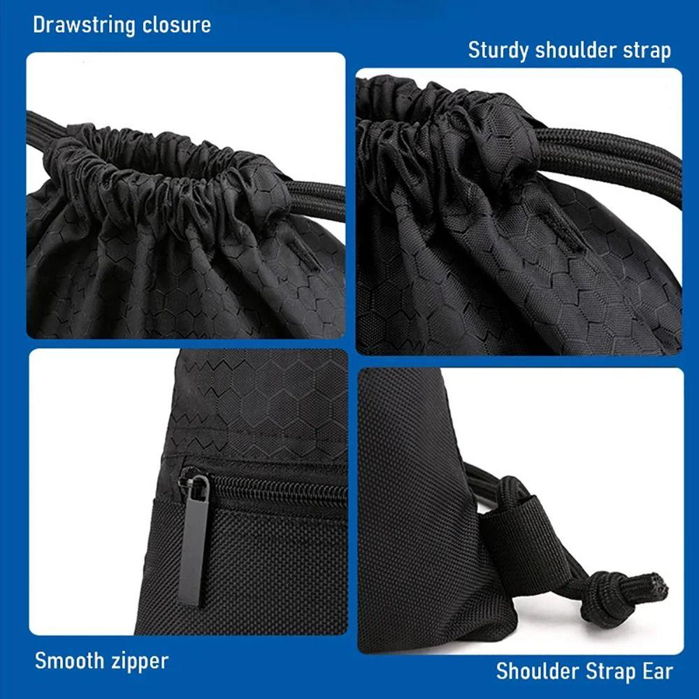 1Pcs Basketball Helmet Storage Sports Drawstring Pocket Waterproof Oxford Zipper Bag