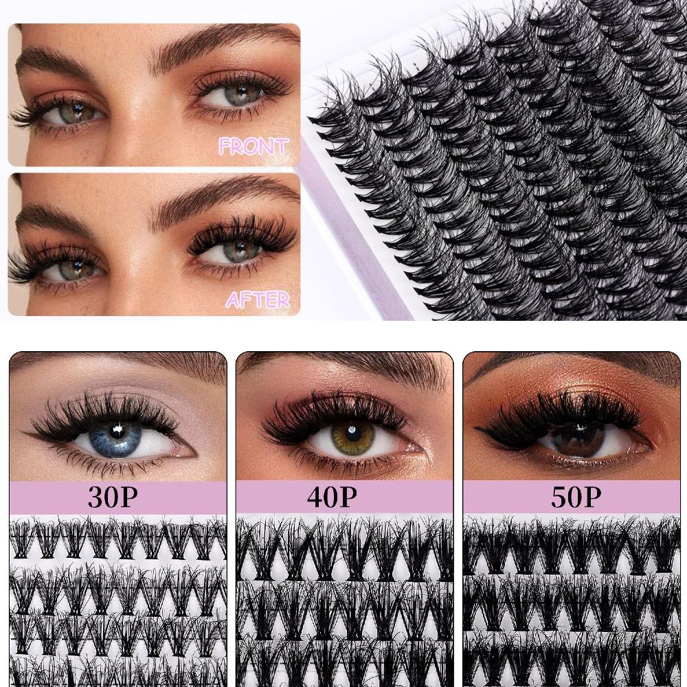 280 Пучков Объемные Густые Пучки Ресниц Пучки Нарощенных Ресниц Паутинка Макияж
