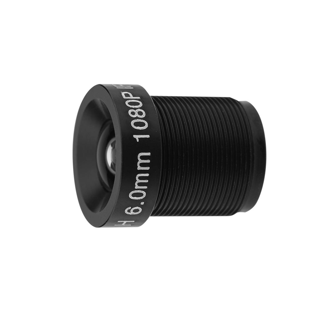 Объектив камеры видеонаблюдения 6 мм, 2 миллиона пикселей, 24-часовая защита, ИК-объектив камеры безопасности с углом обзора 58 градусов