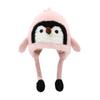 Kids Hat Penguin Design Ear Protection Knit Hat Autumn Winter Lightweight Warm Hat Outdoor Travel Accessory