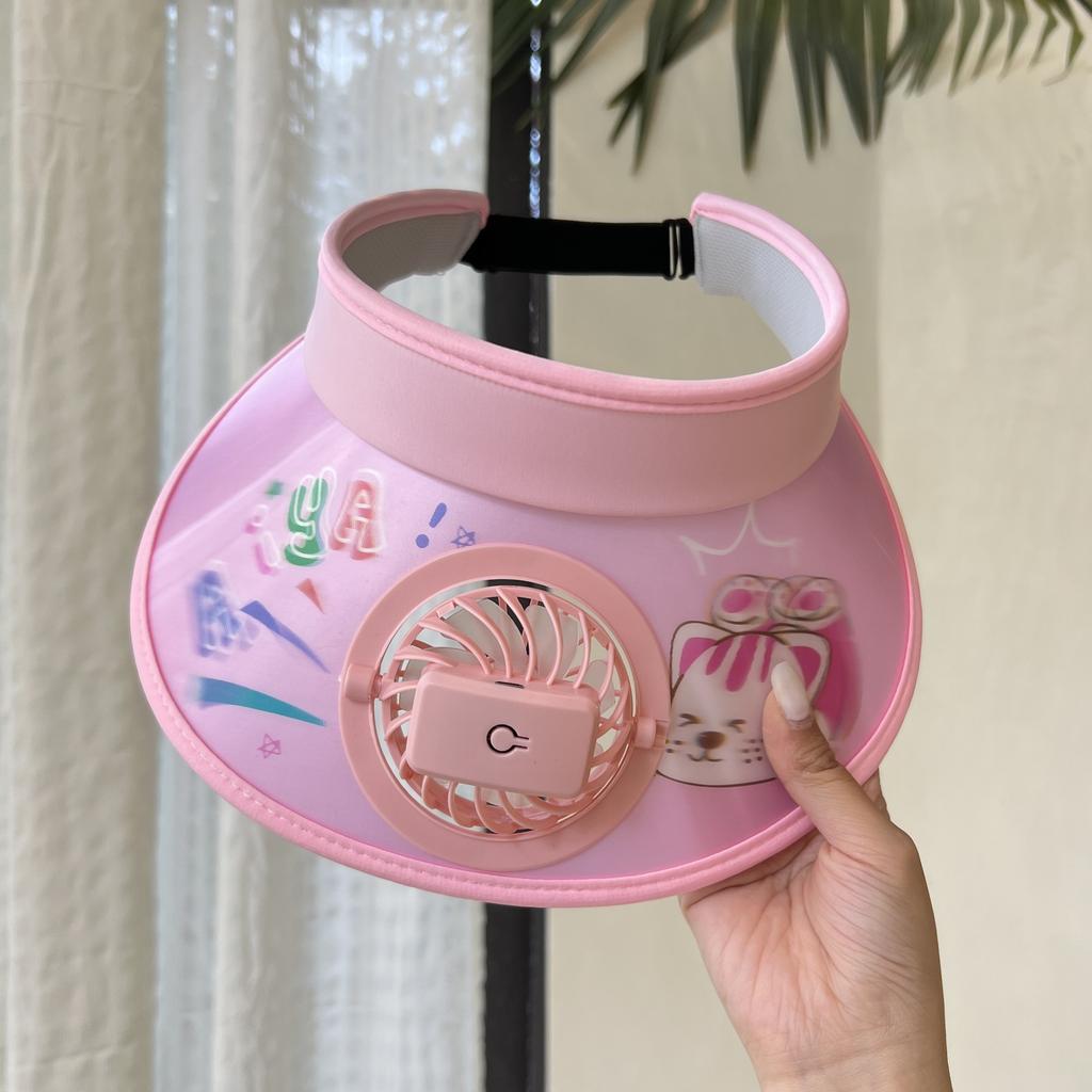 New Summer Fan Hat Adult Sun Hat Outdoor Leisure Sports Sun Protection Top Hat