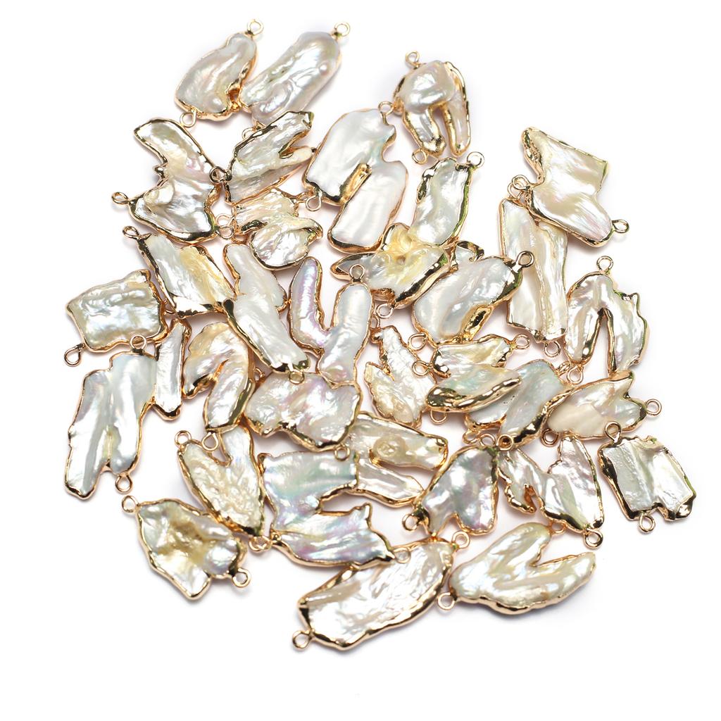 1 шт. искусственный жемчуг барокко подвеска шармы соединитель богемный ручной работы нестандартные соединители для изготовления ювелирных изделий своими руками ко Дню святого Валентина рождественские поделки