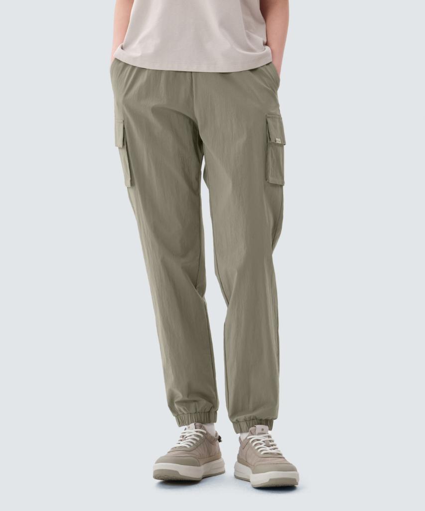 SNOWPEAK APPAREL Root Women'S Cargo Jogger Pants (S25Mwrpt61) Khaki Gray