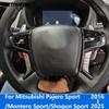 Автоаксессуары Для Mitsubishi Pajero/Montero/Shogun Sport 2016- 2024 2025 Отделка Накладки На Руль Из Углеродного Волокна В Салон
