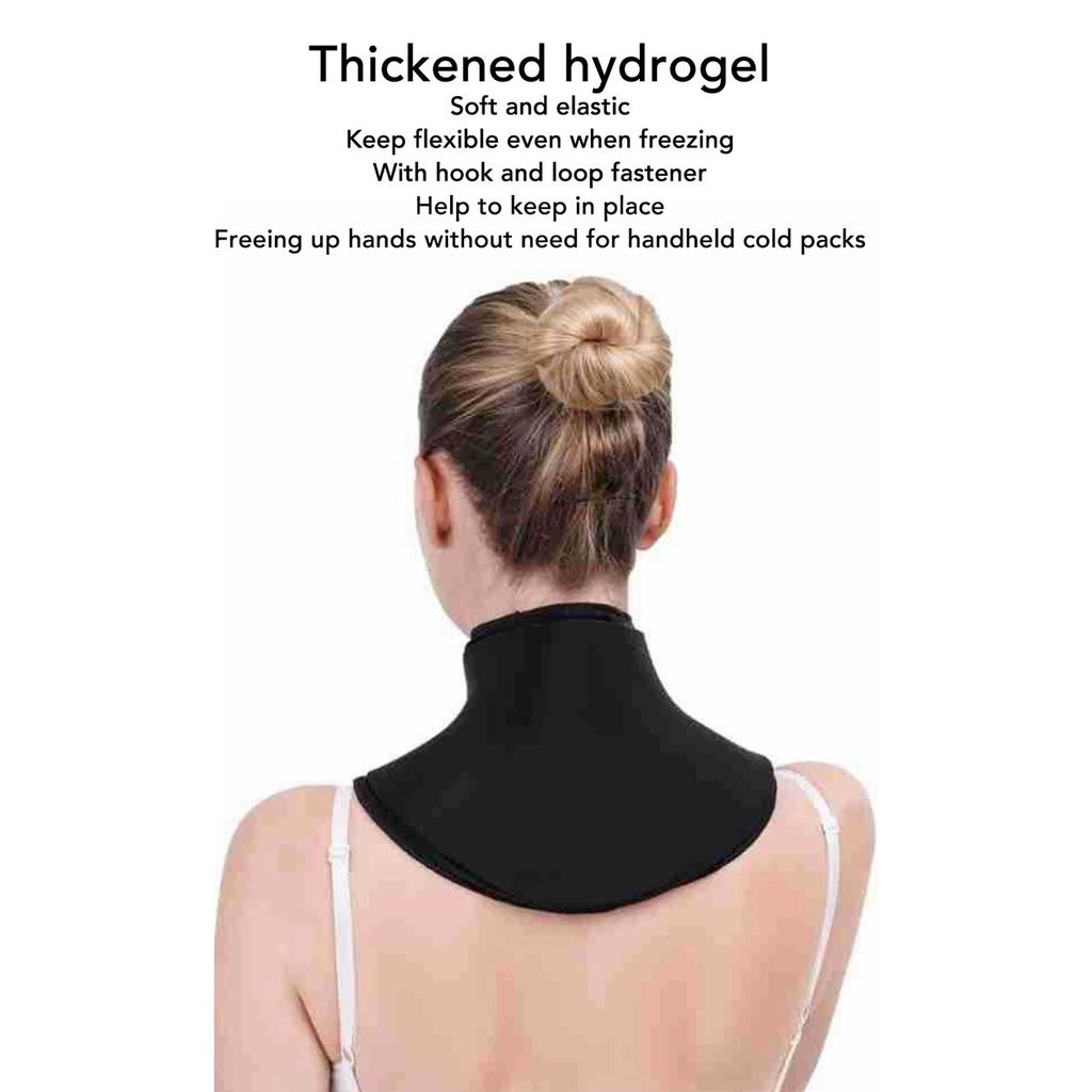 Гелевый пакет со льдом для плеча и шеи, многоразовая шейная холодная компрессионная повязка для спортивных травм, отеков, восстановления после офисных операций