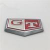 2 Pieces For Skyline G210 GT Letter Logo ABS Plastic Red And White Emblem Auto Badges Stickers