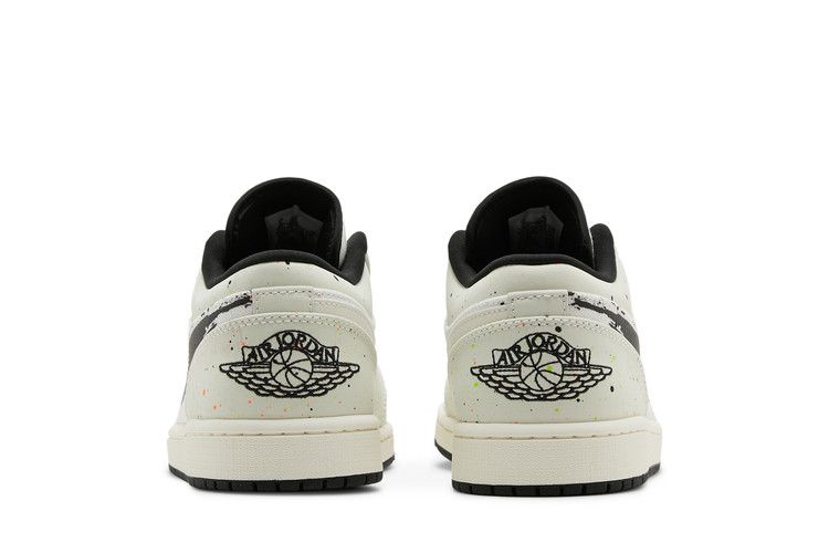 Men's Sneakers Jordan 1 Low Brushstroke Natural/Black-Multi