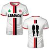 Lebanon Football Jersey T Shirts 3D Printed Sports Soccer Clothing Summer Uniforms Men's Lebanese Flag Clothing