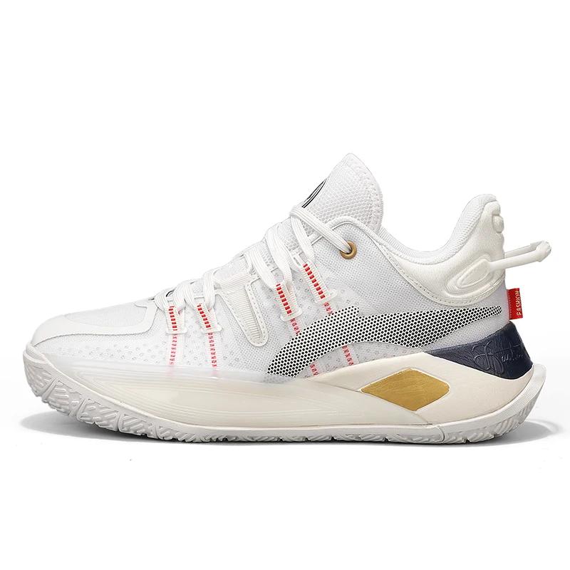 Модные мужские баскетбольные кроссовки, оригинальные нескользящие спортивные студенческие мужские тренировочные дышащие кроссовки для игры на открытом воздухе