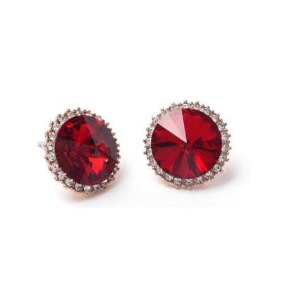 Серьги Radpae Розовое Серебряная Игла Кристалл Женские