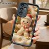 Phone Case: 2D flat design suitable for Samsung Galaxy A34 A35 M05 M06 S20 S22 S21 FE Plus 5G protective case, Christmas gingerbread man, perfect holi