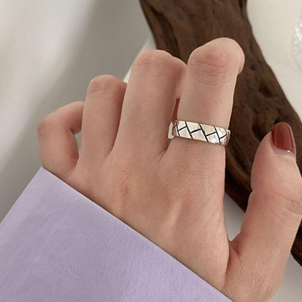 Холодный и легкий ветер открытый палец кольцо темперамент пара кольцо ниша дизайн повседневные ювелирные изделия женский