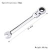 10mm Ratchet Wrench of Keys Spanner Set Hand Tool 72-Tooth Ratcheting Flexible Head Mirror Finish 10mm Auto and Home Repair 1 Pc