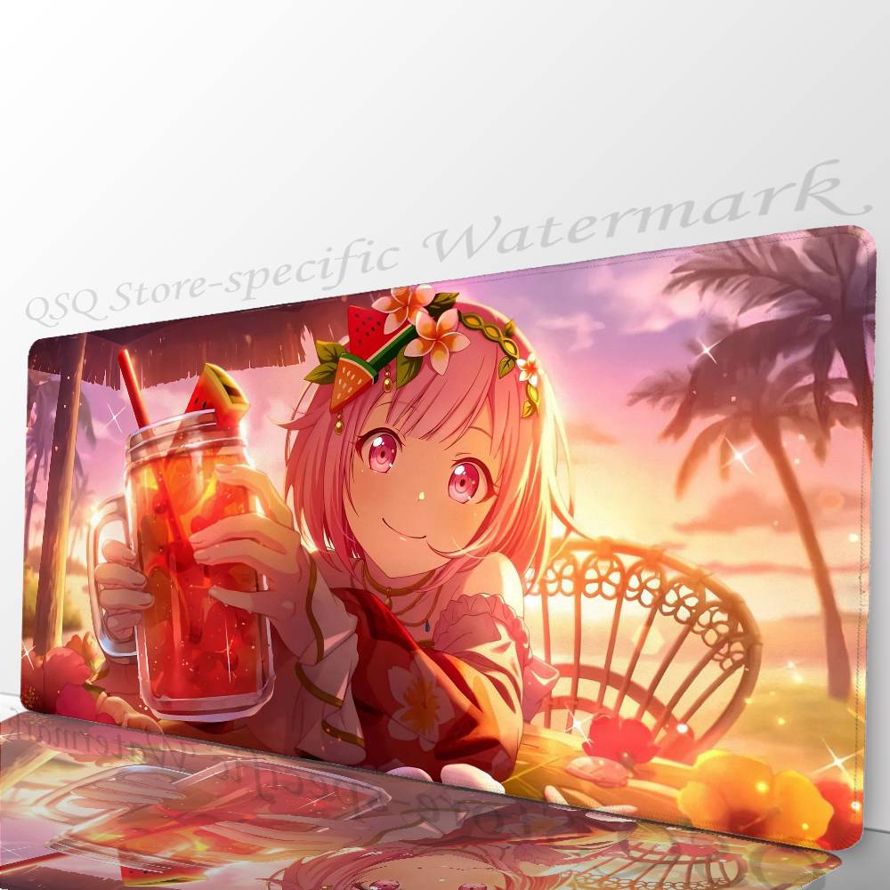 Игровой коврик для мыши Anime Otori E-Emu, нескользящий, подходит для офисных компьютеров, ноутбуков, игровых столов для киберспорта, XXL, для клавиатуры