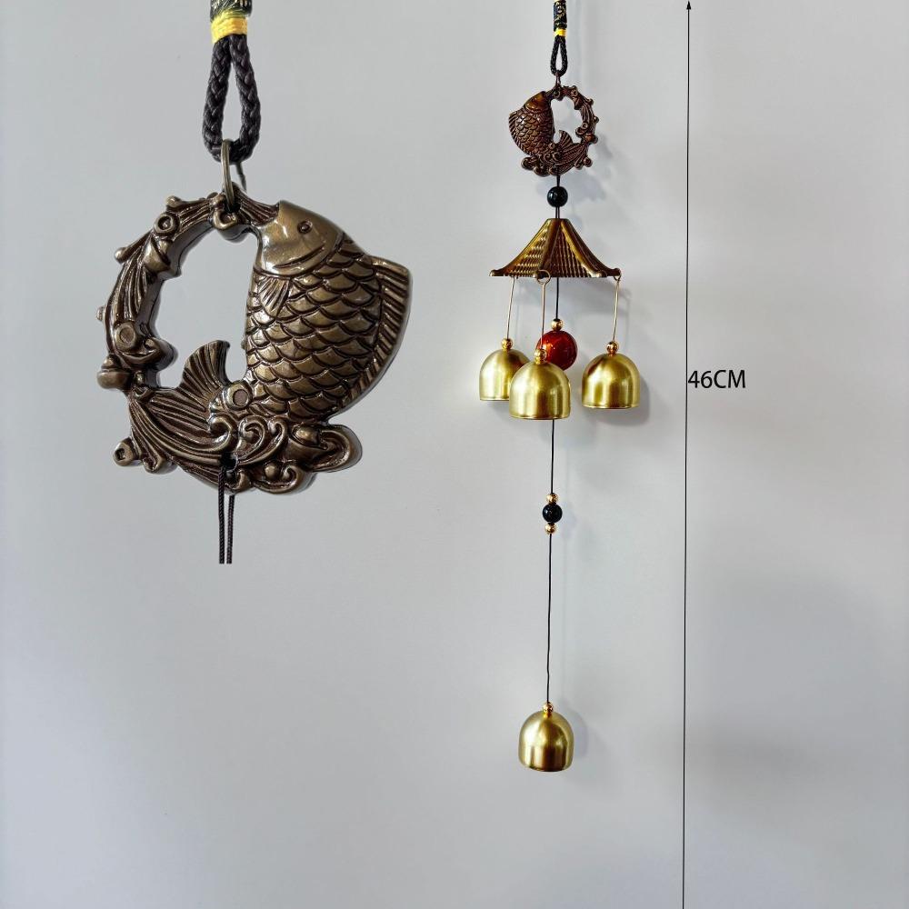 Copper Bells Hanging Ornament DIY Pendant Wind Chimes Outdoor Lucky Pendants