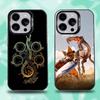 Чехол для телефона M-Monster H-Hunter Wilds Для iPhone 16,15,14,13,12,11,Mini,Pro,E,SE4,XS,MAX Черный Матовый Конфетный Чехол