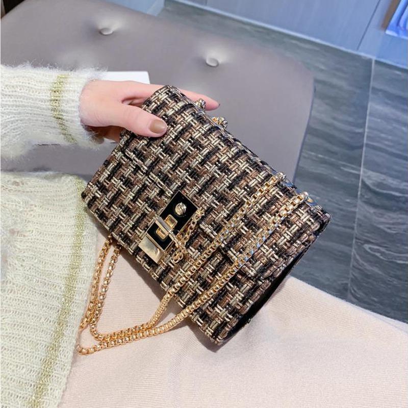 Autumn and Winter Small Fresh Chain Small Bags Female Single Shoulder Mini Small Square Bag Hundred with Fashion Crossbody Small Package