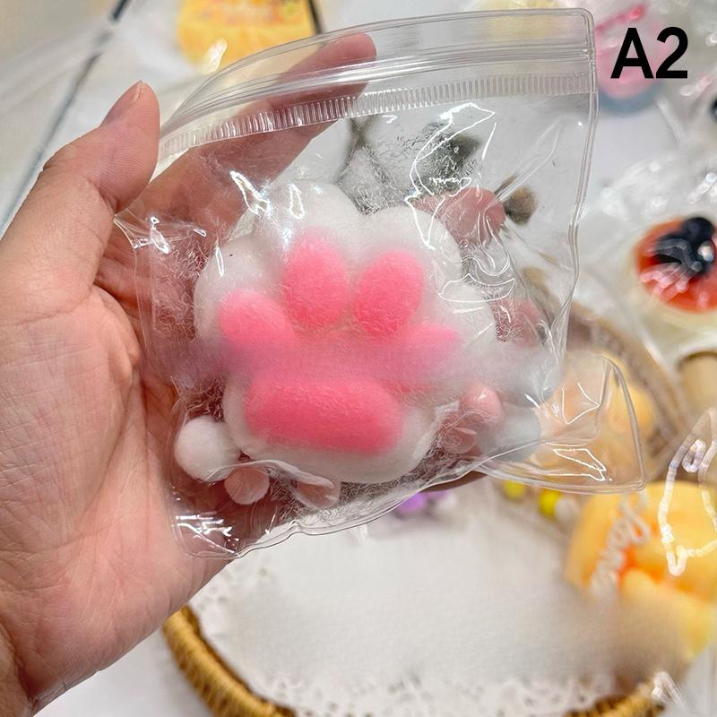 Милые игрушки-лапки для кошек Мягкие расслабляющие игрушки для кошек Щипающие лапки для кошек Забавный подарок Липкая декомпрессионная игрушка Медленно отскакивающая игрушка для кошек